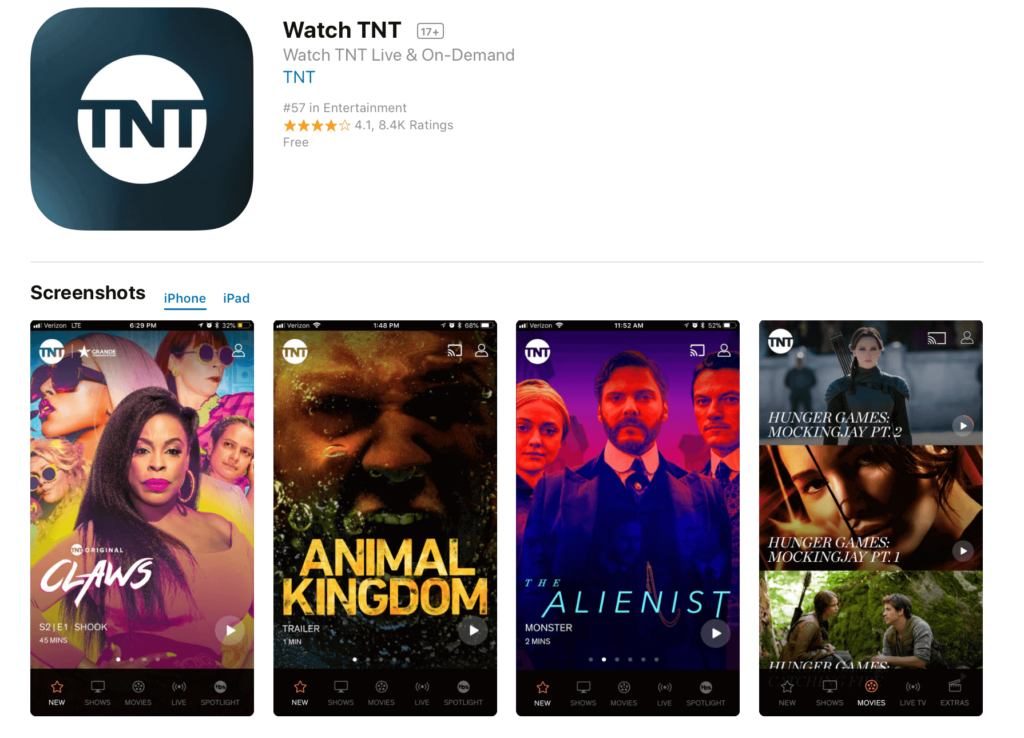 Watch TNT App
