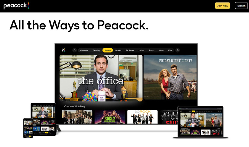 free streaming services peacock