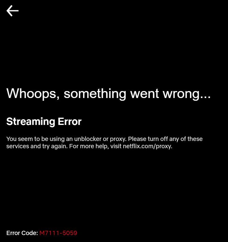 something went wrong with american netflix