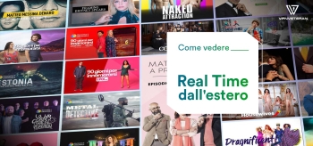Come vedere Real Time streaming estero 2025