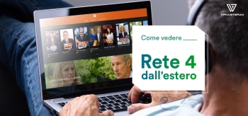 Come vedere Rete 4 streaming estero 2025