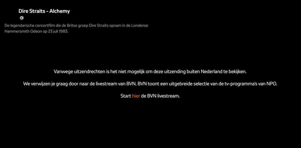 NPO live kijken in het buitenland