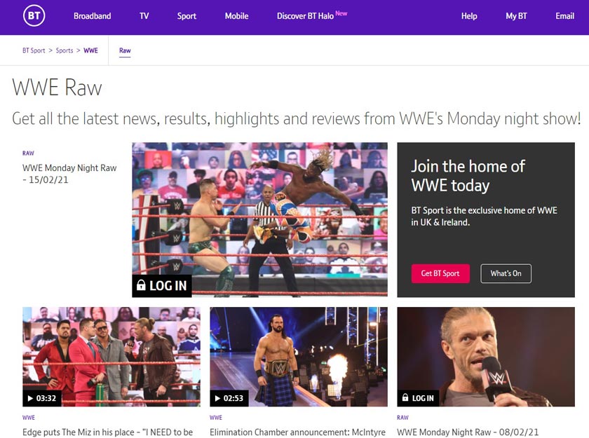 Watch WWE in the best free streaming sites