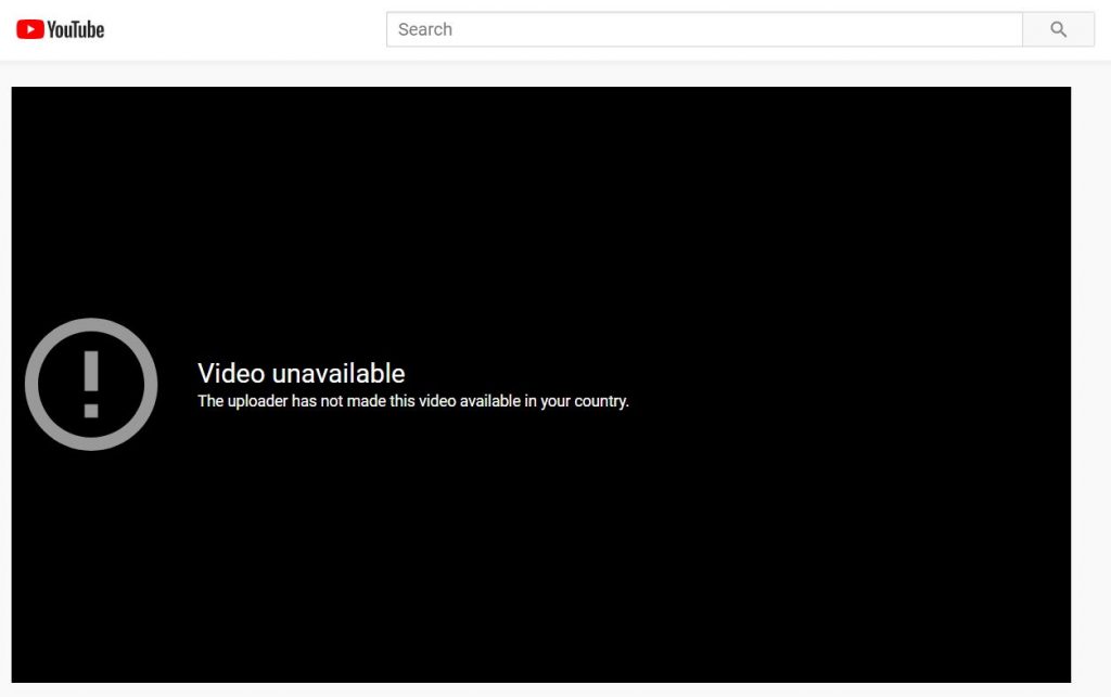 youtube blocked video